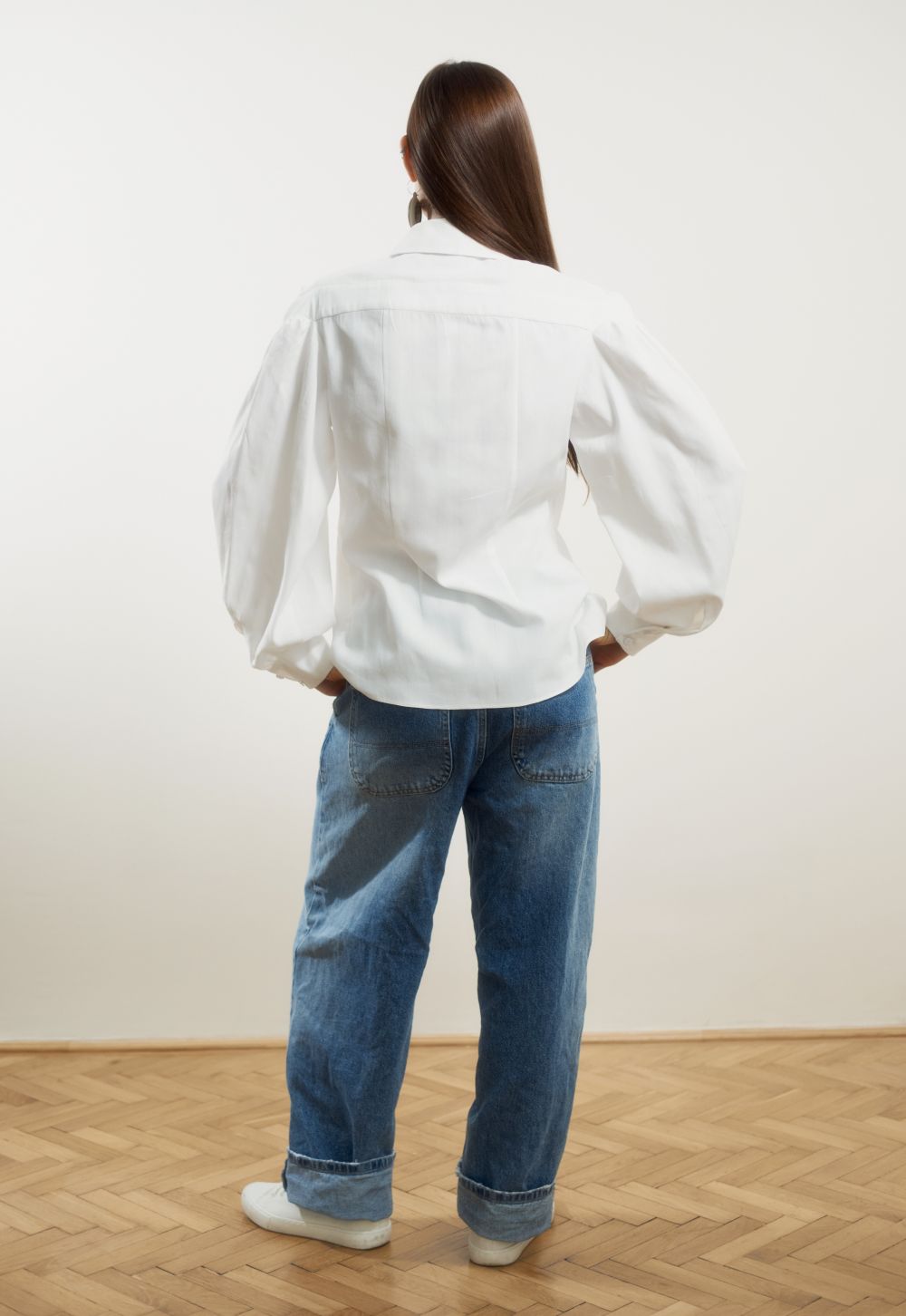 Shirt With Asymmetrical Buttoning